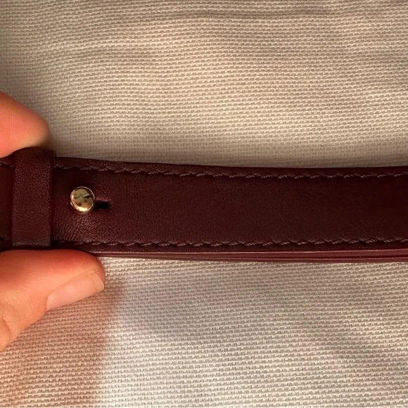 CHLOE MINI FAYE DAY BAG IN BURNT BROWN LEATHER